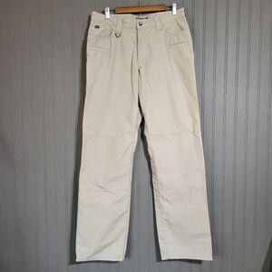 5.11 Tactical Series Pants Reinforced Knee Straight Leg Khaki Men's 34x36